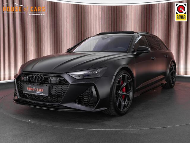Audi RS6 Avant Performance TFSI 630pk quattro |BTW-auto|B&O Advance|stealth PPF|keramisch|dynamic plus|pano|360 camera|memory|Apple Carplay|blind spot|elek. trekhaak|stoelverwarming & verkoeling|