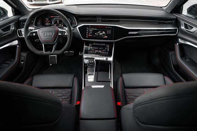 Audi RS6 ABT RS6-S Avant 4.0 TFSI quattro 700pk | Audi Exclusive Floret Silver matte | Carbon optiek | Dynamic plus | Keramische remmen | Design pakket rood | Alcantara hemel | Panorama dak | Assistentiepakket plus | B&O Premium audio | Carbon spiegels | Carnon in