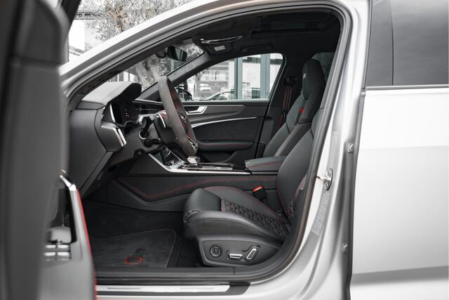 Audi RS6 ABT RS6-S Avant 4.0 TFSI quattro 700pk | Audi Exclusive Floret Silver matte | Carbon optiek | Dynamic plus | Keramische remmen | Design pakket rood | Alcantara hemel | Panorama dak | Assistentiepakket plus | B&O Premium audio | Carbon spiegels | Carnon in
