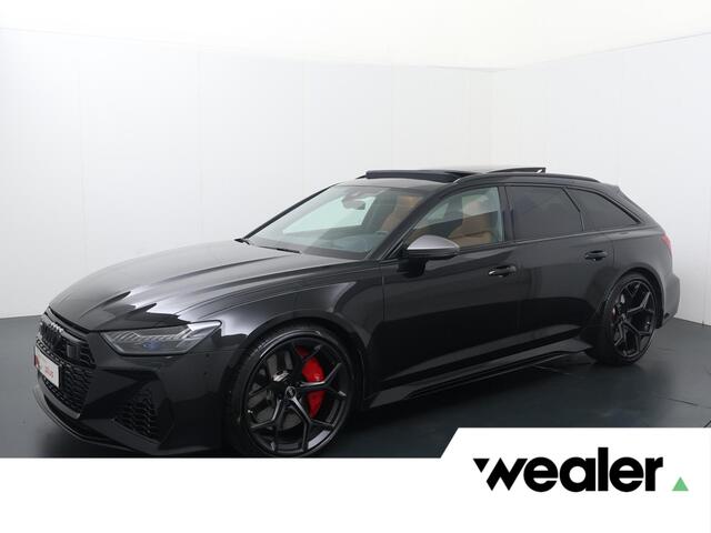 Audi RS6 Avant 4.0 TFSI Quattro performance | 630 PK | Trekhaak wegklapbaar | Bang & Olufsen Advance 3D | Panoramadak | Led Laser koplampen | 22" LM velgen | Nachtzicht | RS sportuitlaat | 280 km/h | Luxe lederen bekleding |