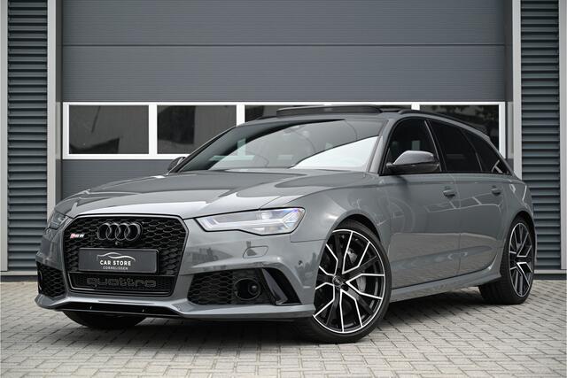 Audi RS6 Avant 4.0 TFSI QUATTRO PERFORMANCE 605 PK / PANO / KERAMISCH / B&O 3D / 360 CAMERA / HUD / SOFTCLOSE / NIMBUSGRIJS