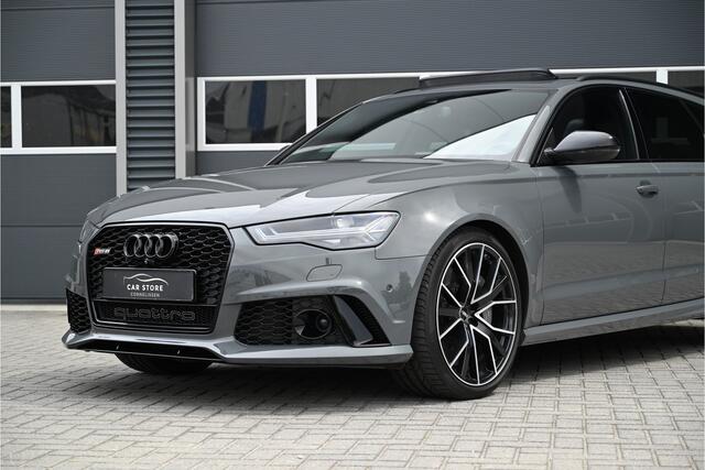 Audi RS6 Avant 4.0 TFSI QUATTRO PERFORMANCE 605 PK / PANO / KERAMISCH / B&O 3D / 360 CAMERA / HUD / SOFTCLOSE / NIMBUSGRIJS