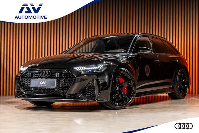 Audi RS6 Avant 4.0 TFSI Quattro | Keramisch | Dynamic + | Milltek | Carbon | Panorama | B&O Advanced | Nachtzicht | 4-wielbesturing | Stoelventilatie | Softclose | Head-Up | Standkachel | Laser | Keramische coating