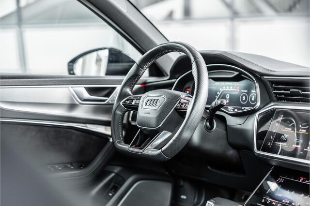 Audi RS6 Avant 4.0 TFSI Quattro | Keramisch | Dynamic + | Milltek | Carbon | Panorama | B&O Advanced | Nachtzicht | 4-wielbesturing | Stoelventilatie | Softclose | Head-Up | Standkachel | Laser | Keramische coating