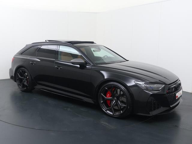 Audi RS6 Avant 4.0 TFSI Quattro performance | 630 PK | Trekhaak wegklapbaar | Adaptive Cruise Control | Bang & Olufsen Advanced 3D | Panoramadak | HD Matrix LED Laserlicht | 360 graden camera | Nachtzicht | RS sportuitlaat | Topsnelheid 280 km/h | 22" LM velgen | Vierwielsturing | Head-up Display | Stoelventilatie | Stoelverwarming V + A |
