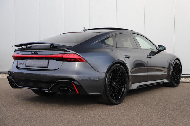 Audi RS7 4.0 TFSI RS 7 Sportback Quattro 750PK 23 inch Velgen Downpipes Ceramic B&O High End Alcantara Hemel Dynamic Plus Pack 4-wiel Sturing Softclose Stoelverkoeling Panoramadak Laser LED HUD 360 Camera Full Options! Nieuwstaat!