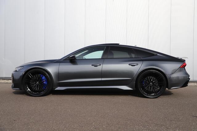 Audi RS7 4.0 TFSI RS 7 Sportback Quattro 750PK 23 inch Velgen Downpipes Ceramic B&O High End Alcantara Hemel Dynamic Plus Pack 4-wiel Sturing Softclose Stoelverkoeling Panoramadak Laser LED HUD 360 Camera Full Options! Nieuwstaat!
