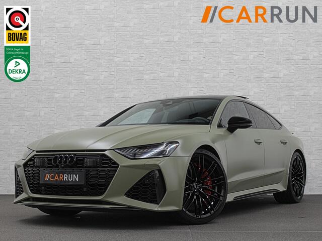 Audi RS7 Dynamic+ 300kmh | Keramisch | 22" ABT (9200,=) | B&O 3D High End | 4-Wielbesturing | Stoelvent. | Carbon Pack | Nachtzicht | Alcantara Hemel | 91500,= ex btw | Lease / Maandbedrag 998,= pm. | 360 Camera | Laser-LED | ACC | Valcona | Klasse-5 | Head-up | S