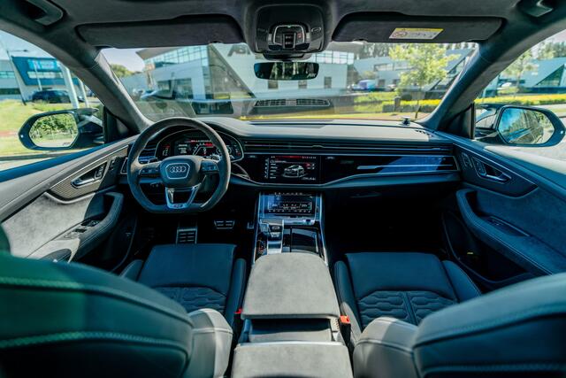 Audi RSQ8 ABT RSQ8 Legacy Edition 1/125 760pk/ 980Nm Mat carbon optiek | B&O Advanced | Designo Olive Grün (Audi Exclusive) | RS design pakket grijs plus | Keramische remmen | HD Matrix laser LED | Advanced onderstel Head-up | Carbon interieur | Servosluiting | Alc