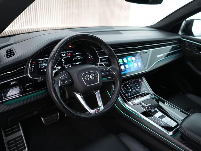 Audi RSQ8 quattro 4.0 600pk TFSI |23" custom|Dynamic plus|keramisch|achteras besturing|pano|massage|HUD|B&O|memory|carbon interieur|blind spot|Apple Carplay|parkeer camera|elek. trekhaak|