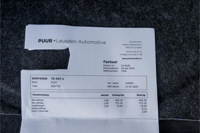 Audi SQ5 TDI Competition 327PK Commercial Pano B&O Leder ACC Trekhaak