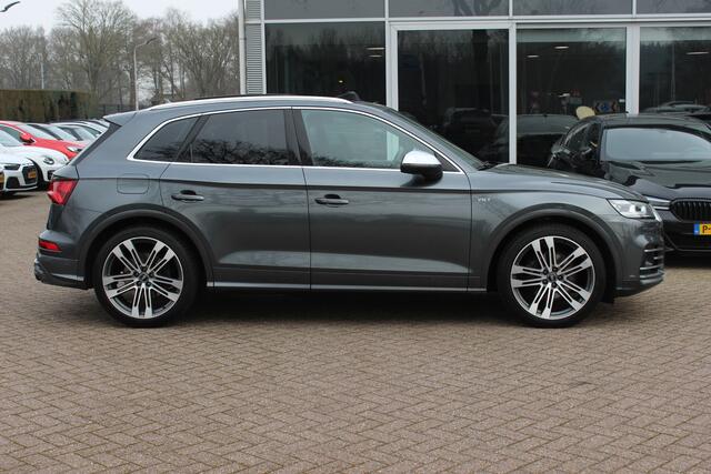 Audi SQ5 3.0 TFSI quattro Pro Line Plus / Trekhaak / Panoramadak / Camera / Luchtvering / Leder / 20'' / ABT Diffuser / Stoelventilatie+Verwarming / Navigatie / Cruise Control Adaptief