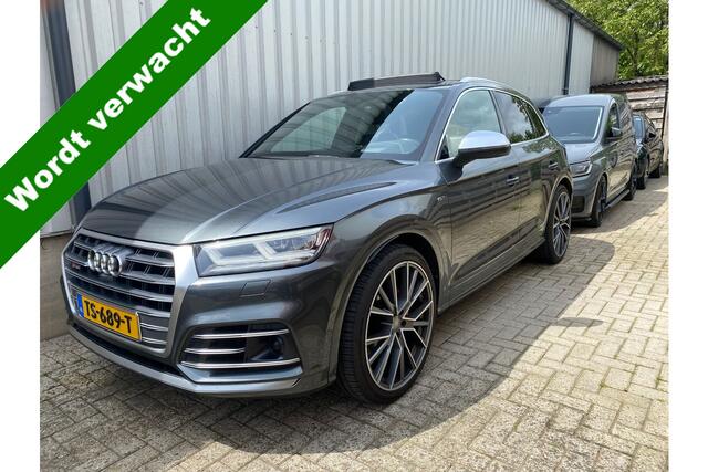 Audi SQ5 3.0 TFSI 354 pk SQ5 Quattro Pro Line Plus S-Line / Lucht-Vering/ RS-Stoelen/ Pano-Dak/ Head-Up/ 360-Camera/ Keyless/ B&O-Sound/ Adap.Cruise/ Matrix-Led/ Trekhaak/ 21'' LMV