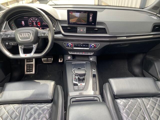 Audi SQ5 3.0 TFSI 354 pk SQ5 Quattro Pro Line Plus S-Line / Lucht-Vering/ RS-Stoelen/ Pano-Dak/ Head-Up/ 360-Camera/ Keyless/ B&O-Sound/ Adap.Cruise/ Matrix-Led/ Trekhaak/ 21'' LMV