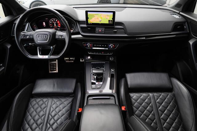 Audi SQ5 3.0 TFSI 354 pk SQ5 Quattro Pro Line Plus S-Line / Carbon/ Pano-Dak/ Keyless/ Head-Up/ Camera/ Adap.Cruise/ B&O-Sound/ Stand-Kachel/ Sport-Stoelen/ Stoel.Verw/ 21'' LMV