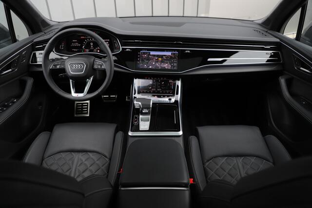 Audi SQ7 4.0 TFSI 507PK Quattro | 507PK | Achterasbesturing | Luchtvering | 7Pers | Massage | Head-up | Keyles-go | Carbon | Sfeerverlichting | B&O | ACC | Stuurwielverw. | 2024.