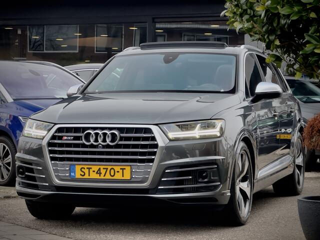 Audi SQ7 4.0-V8 TDI 436PK QUATTRO 7PRS PANODAK DESIGNO-LEDER B&O SOUNDSYSTEEM NAVI CAMERA DIGI-DASH LED LMV-21INCHE PDC ALLE OPTIES!
