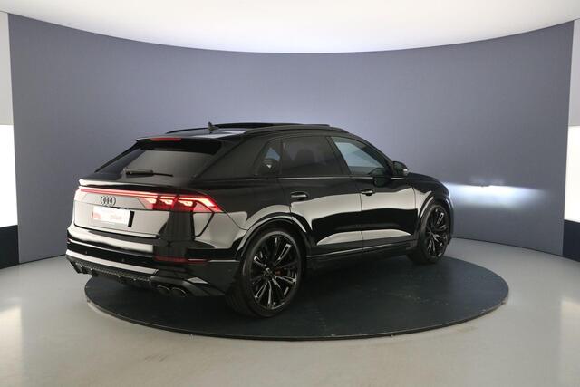 Audi SQ8 4.0 TFSI 507pk | B&O Adv | Head Up | Pano | Adv Onderstel | Nachtzicht | Sportdiff | Massage/Ventilatie | Adapt. Onderstel | Adapt. Cruise | Trekhaak | Memory | Softclose | Alcantara |