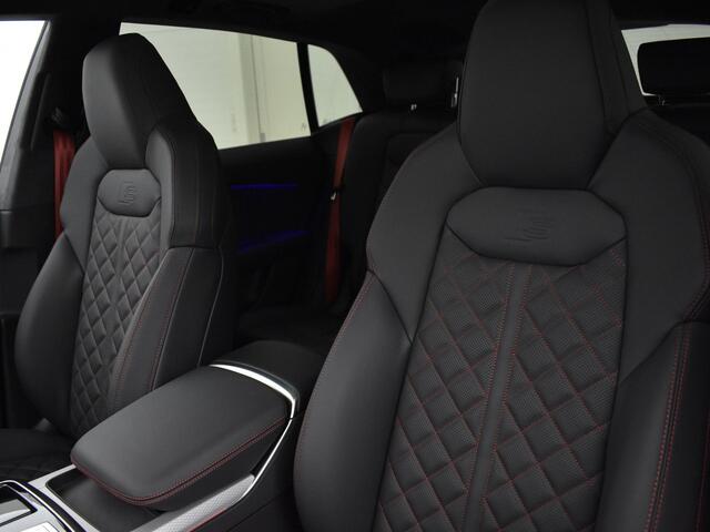 Audi SQ8 4.0 TFSI quattro 507 PK · HD-matrix + laser koplampen · Panoramadak · Audi exclusive Alcantara · Sportstoelen plus rood stiksel