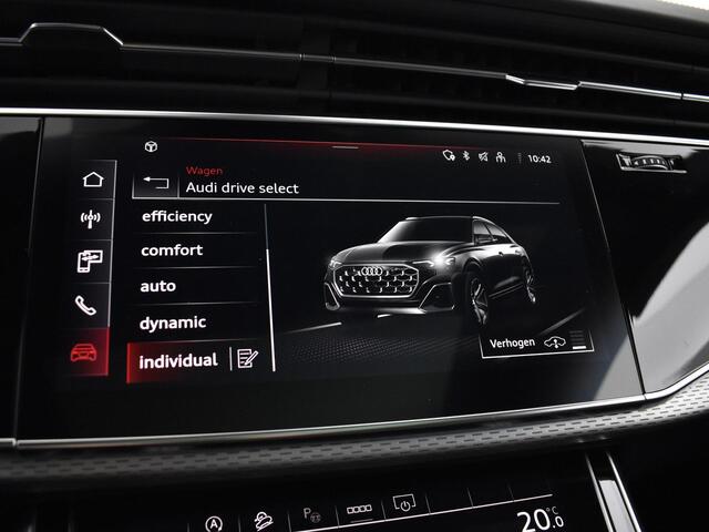Audi SQ8 4.0 TFSI quattro 507 PK · HD-matrix + laser koplampen · Panoramadak · Audi exclusive Alcantara · Sportstoelen plus rood stiksel · MEGA Sale