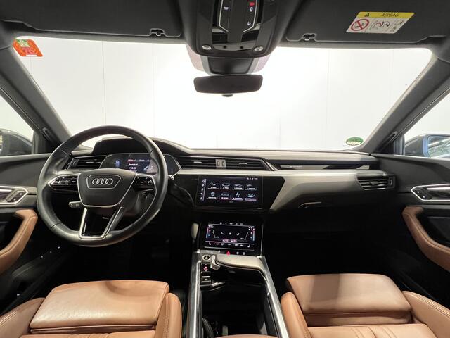 Audi e-tron 55 quattro Advanced edition Plus 95 kWh | S-line | Navigatie/Android/Apple Carplay | LM Velgen 20" | Lederen Bekleding | Voorstoelen Verwarmd | Achteruitrijcamera | Cruise Control Adaptief |