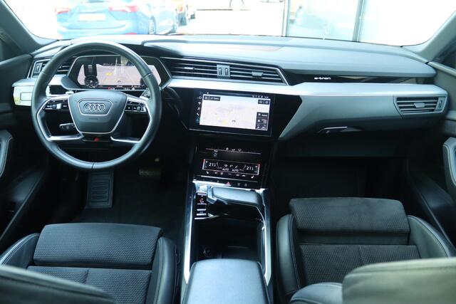 Audi e-tron 50 QUATTRO LAUNCH EDITION BLACK S-LINE 71 KWH | PANO | VIRT. COCKPIT | MEMORY | LUCHTVERING | ACC | AFN. TREKHAAK