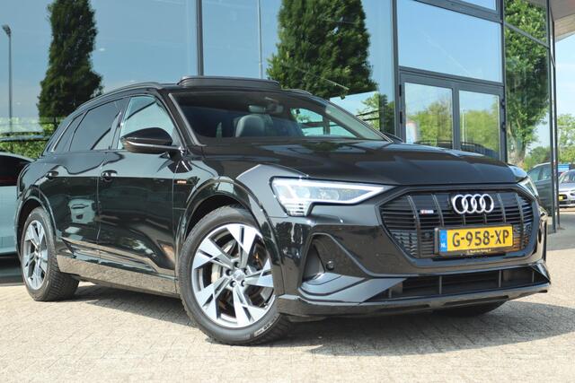 Audi e-tron 50 QUATTRO LAUNCH EDITION BLACK S-LINE 71 KWH | PANO | VIRT. COCKPIT | MEMORY | LUCHTVERING | ACC | AFN. TREKHAAK