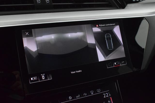 Audi e-tron 55 360pk quattro 2x S-Line 95 kWh Trekhaak 360Camera RS-Stoelen B&O Sluithulp Luchtvering Spiegelcamera's Panoramadak Leder Navigatie