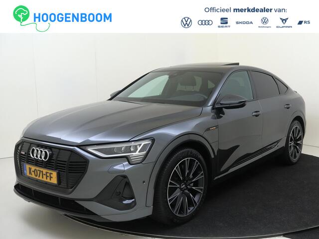 Audi e-tron Sportback 55 quattro S edition 95 kWh | Panoramadak | Luchtvering | 360 camera | Achteruitrijcamera | Adaptieve cruise control | Stoelverwarming | Dodehoek detectie |