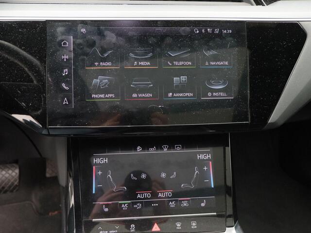 Audi e-tron e-tron 55 quattro advanced Pro Line Plus 95 kWh | Panoramadak | Volledig Leder | B&O | Head-Up | Elektrische Stoelen met Geheugen | Trekhaak | LED | 21 Inch