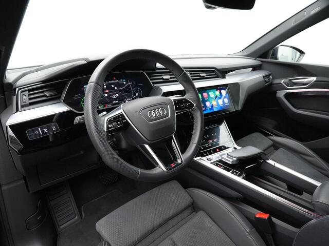 Audi e-tron 55 quattro S-Line 95 kWh 408 pk | SOH 100% | Panoramadak | Trekhaak | Geheugenstoel | 360 camera | Bang & Olufsen | Head-up display | Matrix LED