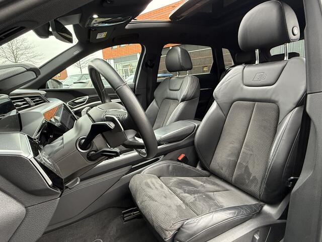 Audi e-tron BWJ 2020 55 quattro 408 PK S edition 95 kWh FULL LED | PANO | CAMERA | HALF LEDER | ADAPTIVE CRUISE | ELEKTRI. STOELEN | STOELVERW. | ELEKTRI. ACHTERKLEP | CARPLAY + ANDROID | NAVI | CLIMA | LMV | PDC