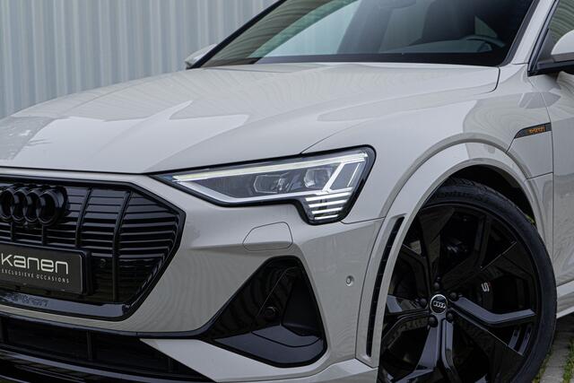 Audi e-tron Sportback S Quattro Saimbeige Panodak S stoelen ACC B&O 360 Ambiance Memory Keyless