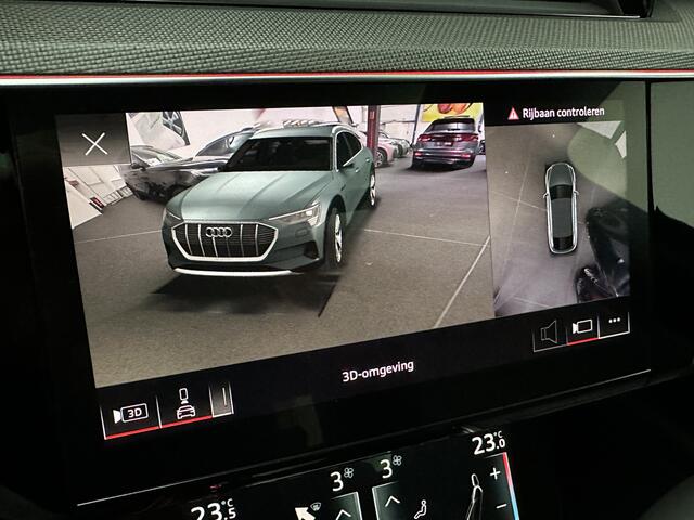 Audi e-tron Sportback S Quattro 95 kWh | RS-Stoelen | Panorama | 360 Camera | Valcona Leder | ACC | B&O Sound | Luchtvering | Soft-Close | Camera Spiegels | Nachtzicht | Keyless-Entry | Head-Up | 4-Zone Clima | Stoelverwarming V+A | Sfeerverlichting | Memory | Carpla