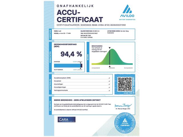 Audi e-tron 50 SOH 94% S-Line edition Black 71 kWh PANO CAMERA