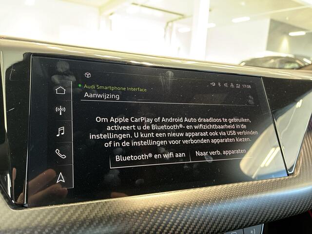 Audi e-tron GT RS 93 kWh 600pk · Carbon Optiekpakket · Nachtzichtassistent · Vierwielbesturing · Laser LED Matrix · Luchtvering · Voorstoelen met massagefunctie & ventilatie ·