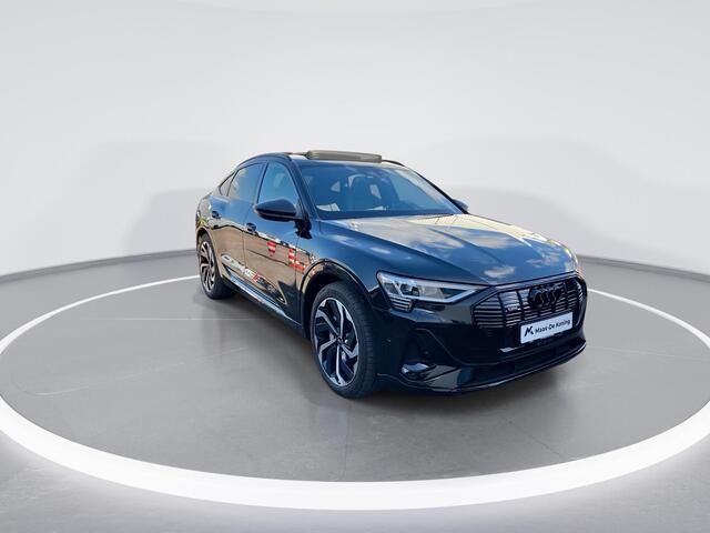 Audi e-tron Sportback 55 quattro 300kW/408PK S Line 95 kWh · Panoramadak · Leder · Luchtvering · Camera · Dodehoeksensor · Bang & Olufsen · Apple/Android Car Play · Head-up display · Adaptive Cruise Control ·