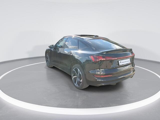 Audi e-tron Sportback 55 quattro 300kW/408PK S Line 95 kWh · Panoramadak · Leder · Luchtvering · Camera · Dodehoeksensor · Bang & Olufsen · Apple/Android Car Play · Head-up display · Adaptive Cruise Control ·