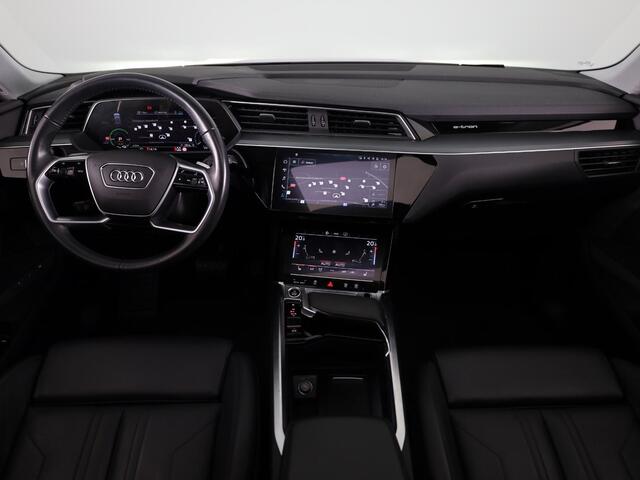 Audi e-tron 55 quattro Business edition Plus 95 kWh 408 pk | SOH 91% | Navigatie | Panoramadak | Parkeersensoren | Achteruitrijcamera | Lederen bekleding | Stoelverwarming |