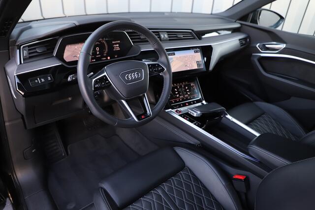 Audi e-tron Sportback S quattro 95 kWh | 503PK | Luchtvering | Head-up | Pano | Keyless-go | Sfeerverlichting | S-Stoelen | B&O | 2021.