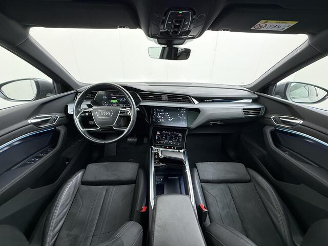 Audi e-tron 55 Quattro Advanced Edition Plus 95kWh Panoramadak Leder/Alcantara Adap.Cruise Camera Apple Carplay Android Auto Navi Ecc SOH 86% Pdc Luchtvering Elek.Stoelen+Memory+Verwarmd Elek.Achterklep Lmv 21" Keyless Privacy Glas Led DAB Dealeronderhouden Origineel