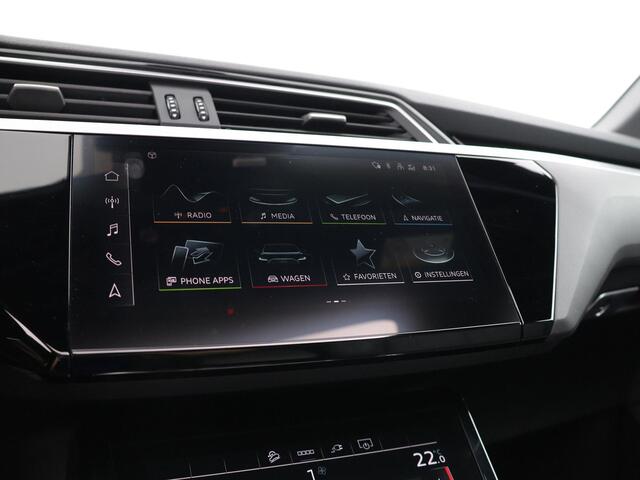 Audi e-tron 55 Quattro S Edition 95 kWh 408pk · Panoramadak · 360 Camera · Luchtvering · Elek. Stoelen + Geheugen Bestuurder · Apple/Android Car Play ·