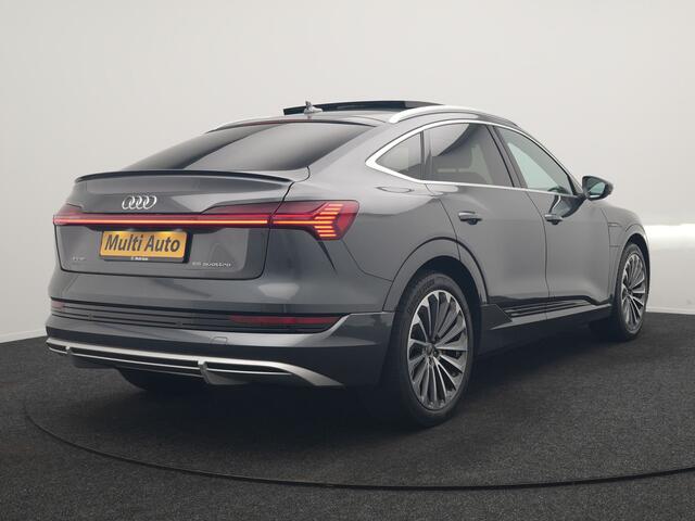 Audi e-tron Sportback 55 quattro S Line 95 kWh 408pk Dealer O.H | Trekhaak Afn. | Adaptive Cruise | Camera | Bang & Olufsen | Alcantara Sportstoelen Memory & Verwarmd | Keyless | Apple Carplay | BLIS | Navigatie | Virtual | DAB | 21"L.M |