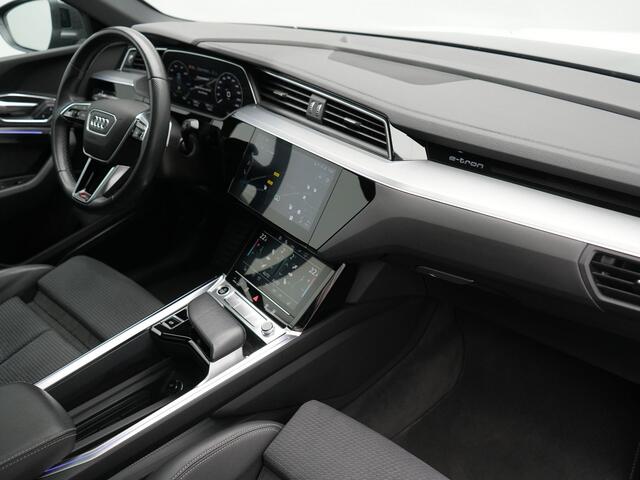 Audi e-tron Sportback 55 quattro S Line 95 kWh 408pk Dealer O.H | Trekhaak Afn. | Adaptive Cruise | Camera | Bang & Olufsen | Alcantara Sportstoelen Memory & Verwarmd | Keyless | Apple Carplay | BLIS | Navigatie | Virtual | DAB | 21"L.M |