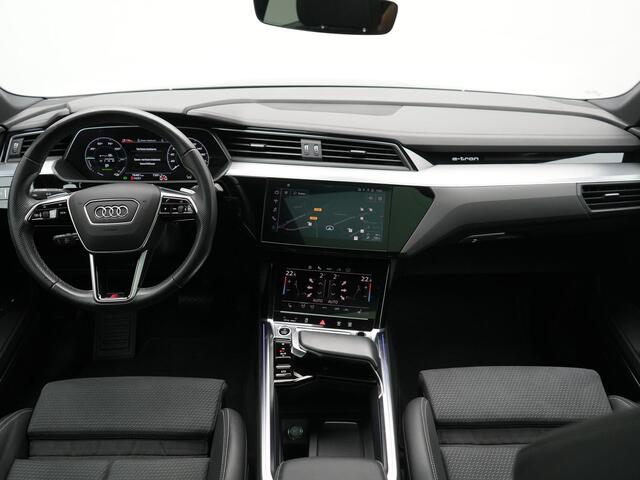 Audi e-tron Sportback 55 quattro S Line 95 kWh 408pk Dealer O.H | Trekhaak Afn. | Adaptive Cruise | Camera | Bang & Olufsen | Alcantara Sportstoelen Memory & Verwarmd | Keyless | Apple Carplay | BLIS | Navigatie | Virtual | DAB | 21"L.M |