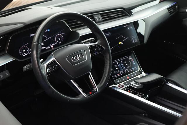 Audi e-tron S quattro 503pk 95 kWh SOH 92% Trekhaak 360Camera Stoelventilatie Leder Memory HUD B&O Navigatie