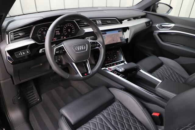 Audi e-tron Sportback S quattro 95 kWh | 503PK | Head-up | Luchtvering | Keyless-go | Bang&Olufsen | Pano | Stuurwielverw. | ACC | 2022.