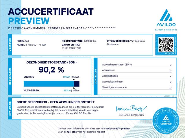 Audi e-tron 50 SOH 90% S-Line PANO 22inch Origineel NL BTW 1e Eigenaar