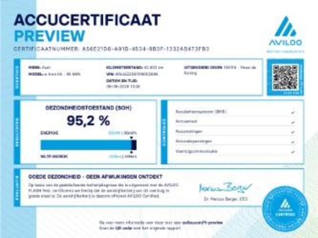 Audi e-tron Sportback 55 408pk Quattro S edition 95 kWh · SOH 95,2% · Luchtvering · 360 Camera · Panoramadak · Apple/Android Car Play · Stoelverwarming · Zwart Optiek Plus ·21'' Inch ·