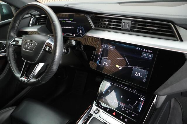 Audi e-tron 55 quattro S edition 95 kWh SOH 95% Leder Stoelverwarming 360Camera Luchtvering